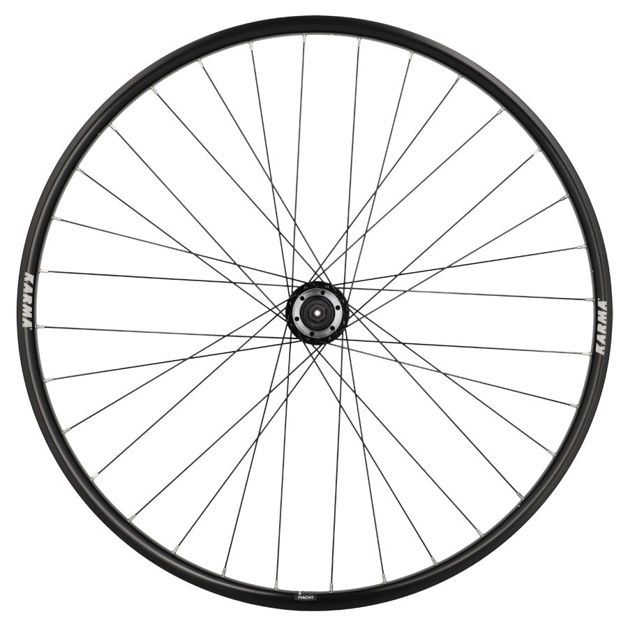 ROUE VTT 29" AV BLOCAGE JANTE NOIR MACH1 KARMA MOY. VELOX DISQUE 6T.