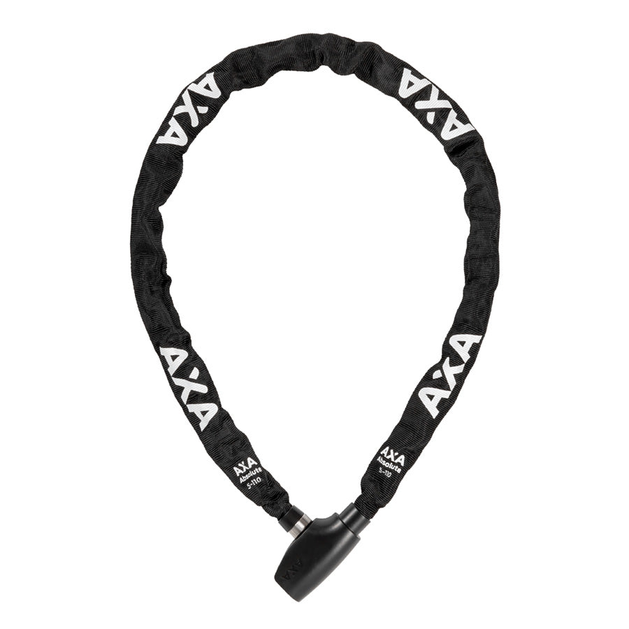 ANTIVOL VELO CHAINE A CLE D5 X 1.10M AXA ABSOLUTE 5 NOIR
