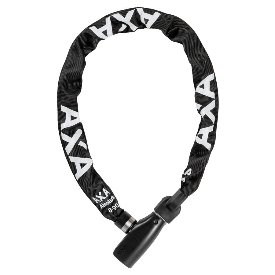 ANTIVOL VELO CHAINE A CLE D8 X 0.90M AXA ABSOLUTE 8 NOIR