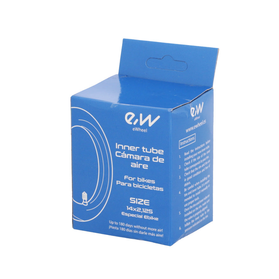 CHAMBRE A AIR VELO 14" X 2.125 () VS COUDEE 65X65° E WHEEL