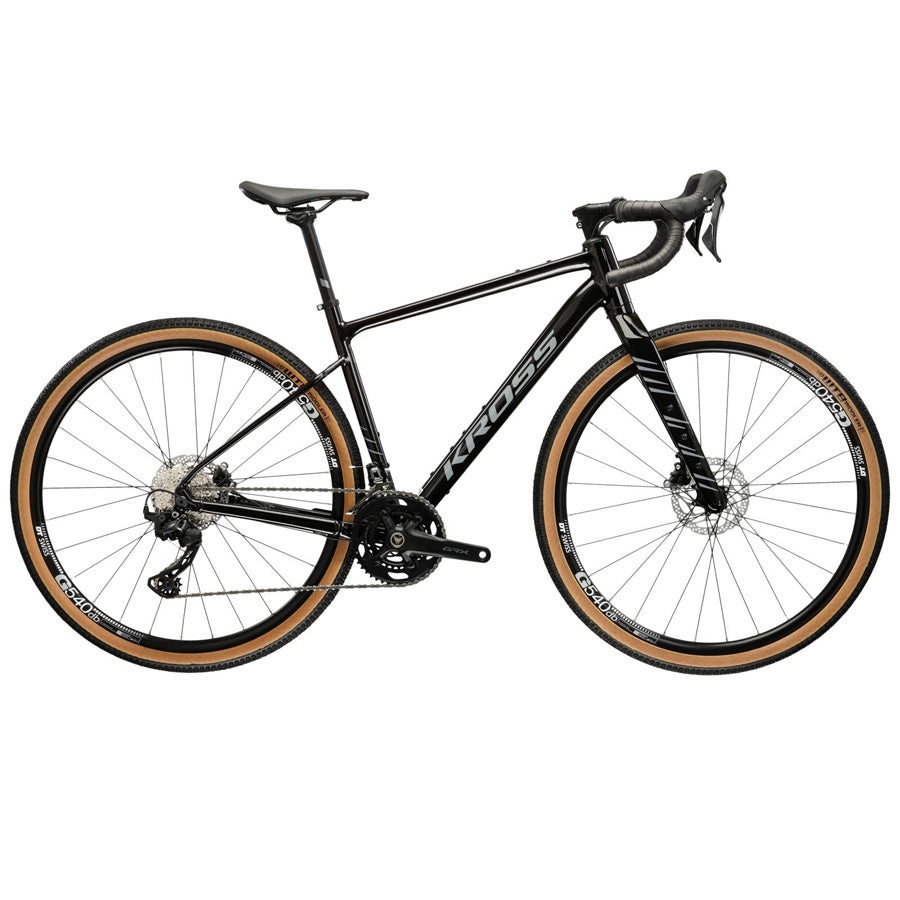 VELO GRAVEL 28" KROSS ESKER 6.0 TAILLE M (19") ALUMINIUM NOIR/GRIS