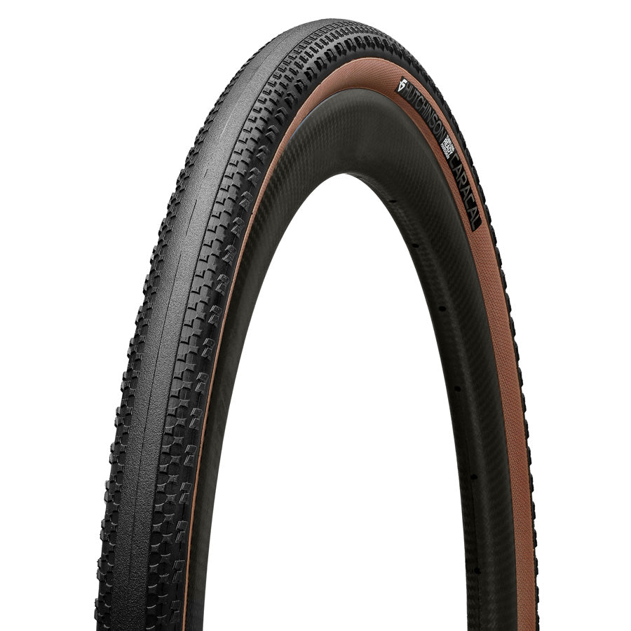 PNEU GRAVEL 700X45C TS HUTCHINSON CARACAL HARDSKIN TLR NOIR/MARRON TAN (45-622)