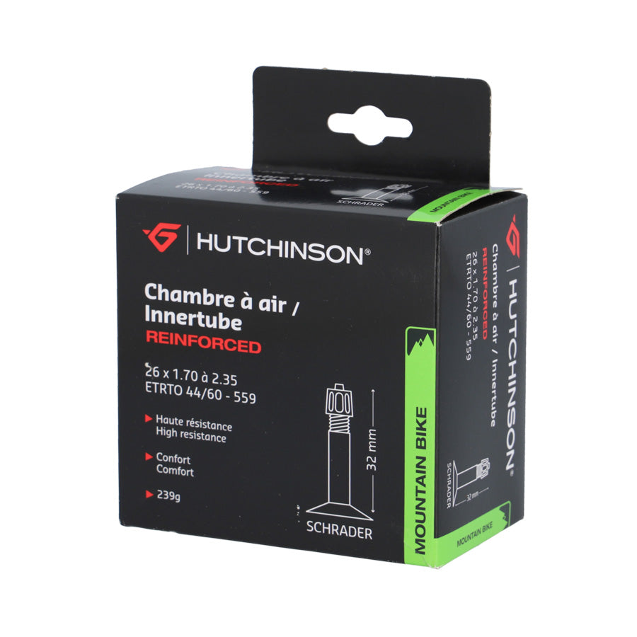 CHAMBRE A AIR VELO 26" X 1.70-2.35 (47/57-559) VS 32 MM HUTCHINSON KOLOSS RENFORCE