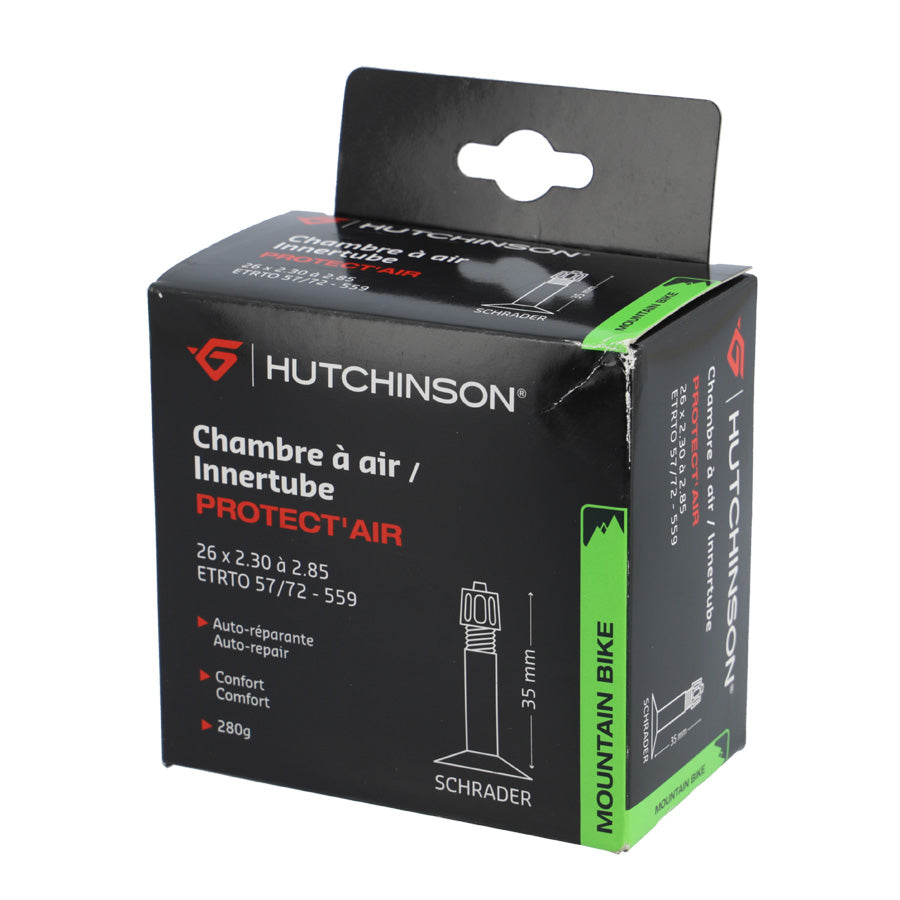 CHAMBRE A AIR VELO 26" X 2.30/2.85 (57/72-559) VS 35 MM HUTCHINSON PROTECT'AIR