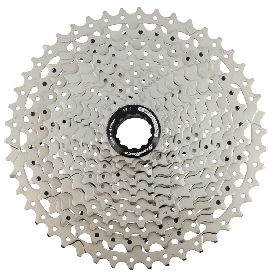 CASSETTE 12V. ROUTE SUNRACE CSRZ800 METALLIC -11-46DTS (COMPATIBLE SHIMANO)