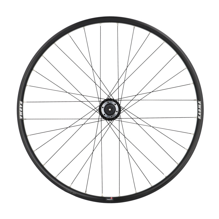 ROUE VTT 26" AV BLOCAGE JANTE NOIR MACH1 KARMA MOY. VELOX DISQUE 6T. 32T