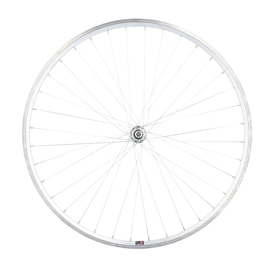 ROUE ROUTE 700 AV ECROU AXE PLEIN JANTE ARGENT MACH1 CFX MOY. VELOX URBAN 36T