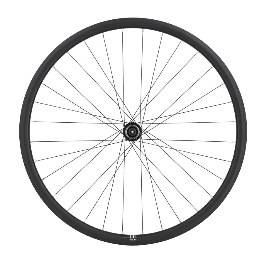 ROUE GRAVEL 700 AV JANTE NOIR MACH1 PULSE 19 TUB. READY MOY. SHIM. QC400 DISQUE CL 32T