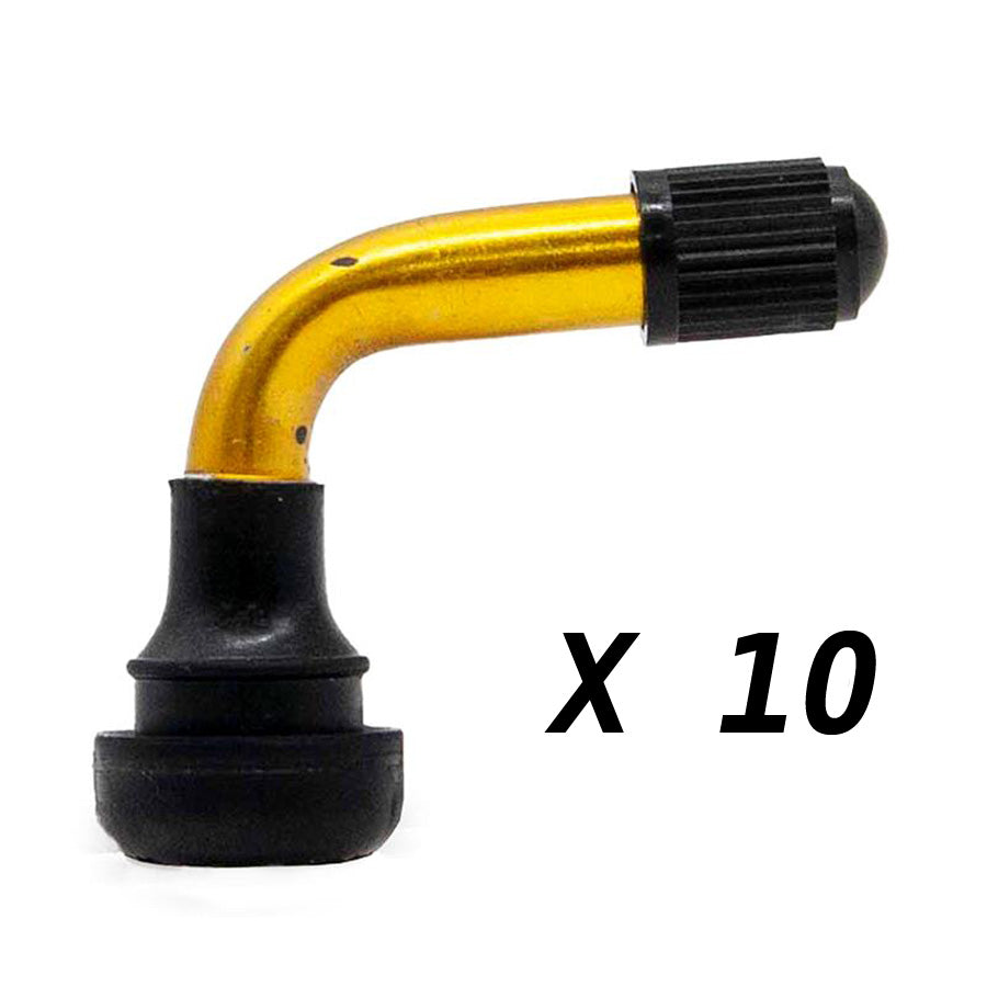 VALVE POUR PNEU TUBELESS TROTTINETTE ELECTRIQUE COUDE 90° PVR50 (X10)