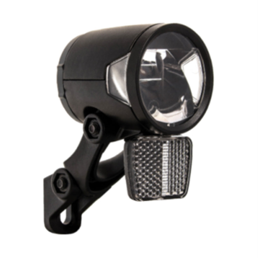 ECLAIRAGE VELO AV/PROJECTEUR DYNAMO AV HERRMANS BLACK MR8 6-36V 180 LUMENS FIX. FOURCHE