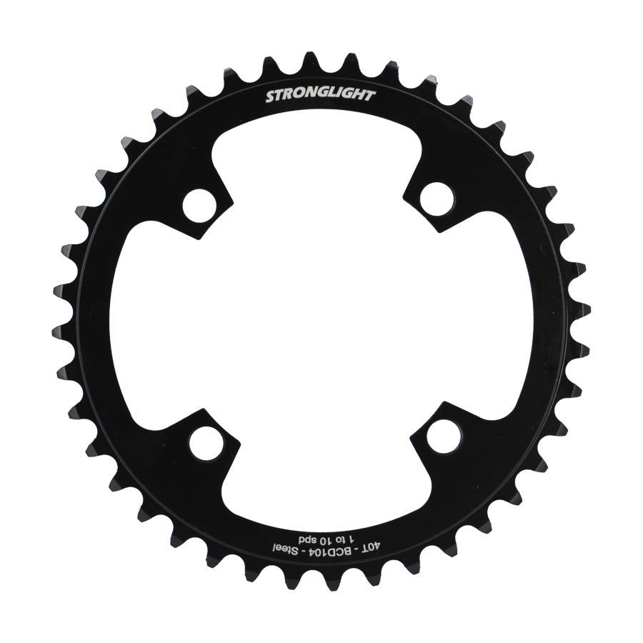 PLATEAU E BIKE/VAE MONO DIAM 104 40DTS ACIER NOIR 4 BRAN. STRONG COMP. BOSCH/SHIMANO/YAMAH