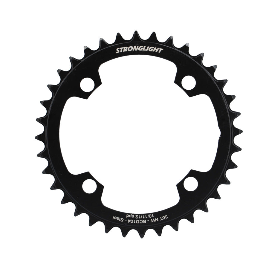 PLATEAU E BIKE/VAE MONO DIAM 104 36DTS ACIER NARROW NOIR 4 BRAN. STRONG COMP. BOSCH/SHIMAN