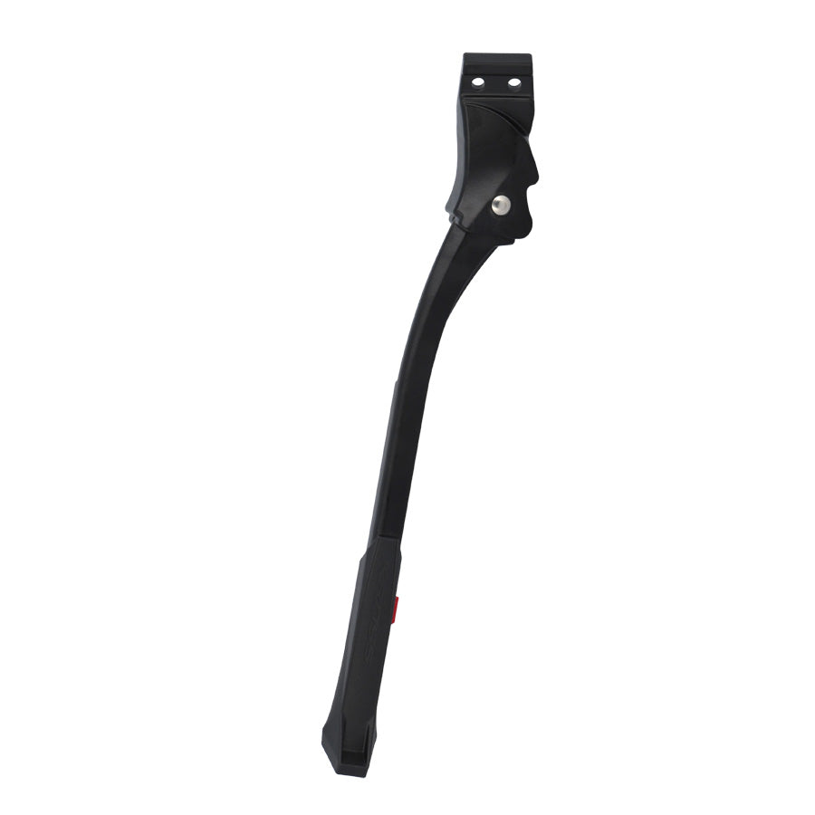 BEQUILLE VELO LATERALE REGLABLE 24/29'' KROSS ALU NOIR (FIX. 2 VIS 18MM EMBASE INTERIEURE