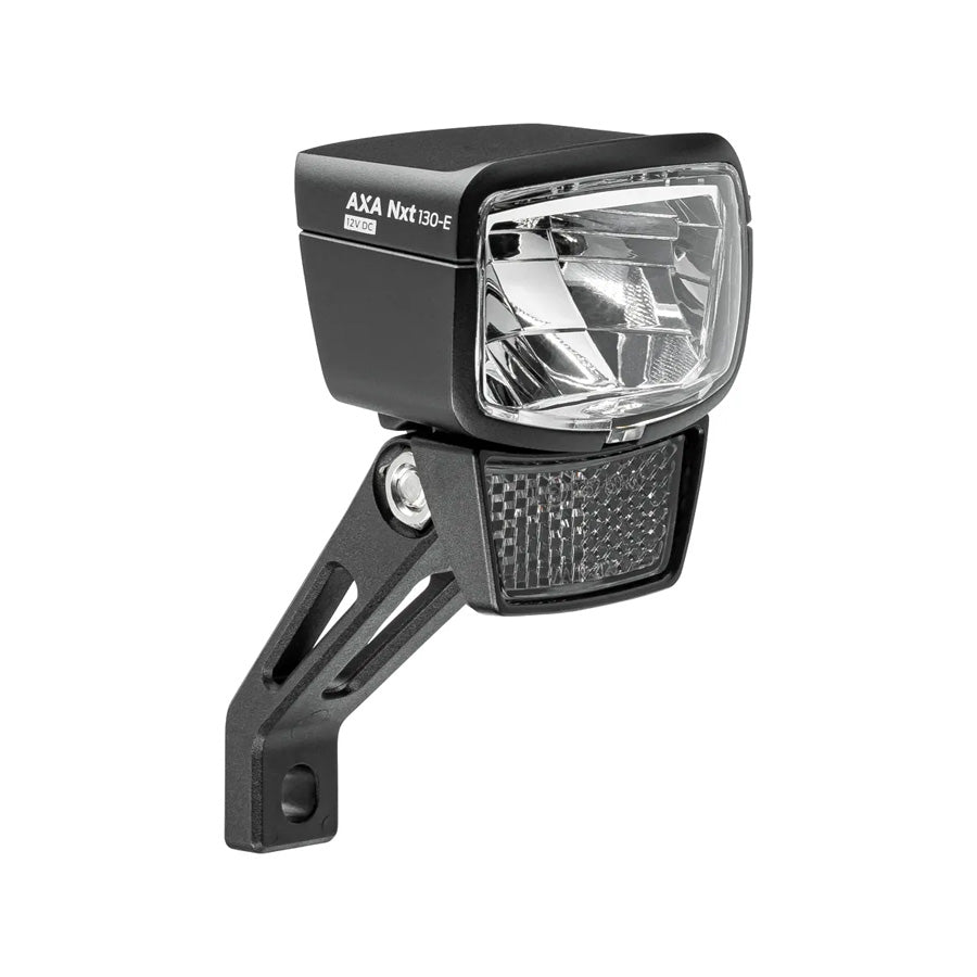 ECLAIRAGE VELO AV/PROJECTEUR E-BIKE/VAE AXA NXT 130 6-12V FIXATION FOURCHE LED