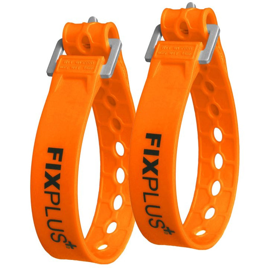 SANGLE DE SERRAGE FIXPLUS NANO SLIM FIT CAOUTCHOUC ORANGE 23CM (X2)