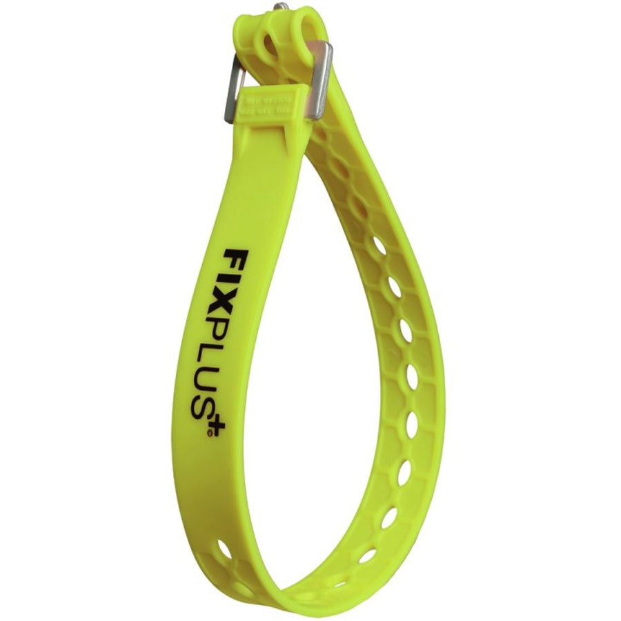 SANGLE DE SERRAGE FIXPLUS CAOUTCHOUC JAUNE FLUO 46CM