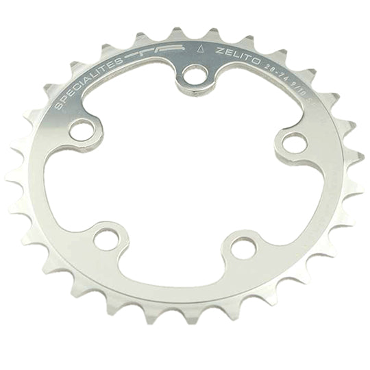 PLATEAU ROUTE DIAM 74 INTER 28DTS ARGENT ZELITO TRIPLE (COMP.CAMPA/SHIMANO) TA 5 BRANCHES