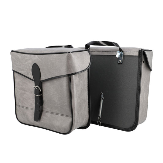 SACOCHE VELO PORTE BAGAGE SPORFABRIC S14 CROCHET GRISE (PR) - 300X300X110MM