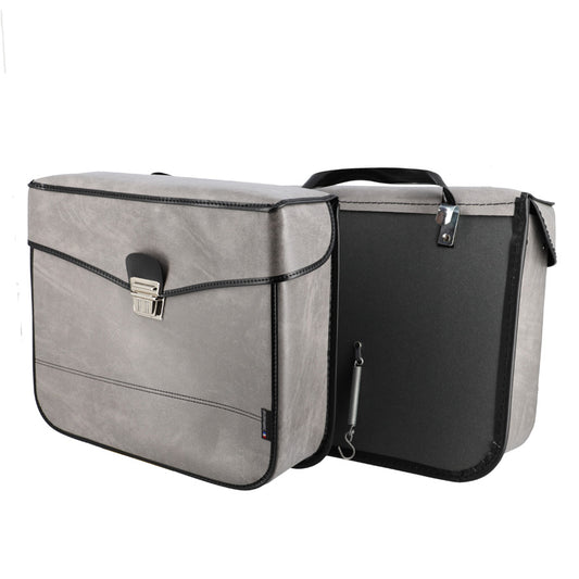 SACOCHE VELO PORTE BAGAGE SPORFABRIC S17 CROCHET GRISE (PR) - 330X280X110MM