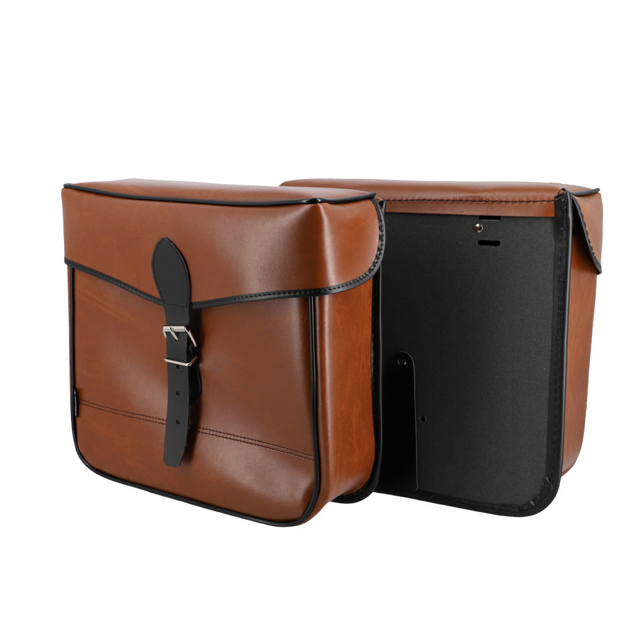 SACOCHE VELO PORTE BAGAGE SPORFABRIC S14 COURROIE MARRON (PR) - 300X300X110MM