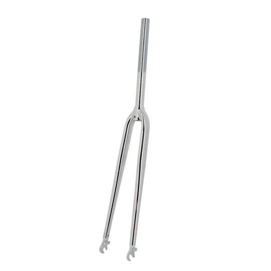 FOURCHE ROUTE 700 CHROMEE DROITE 1" FILETE AVEC OEILLETS (ETRIER TRADI HAUTEUR 60 MM)