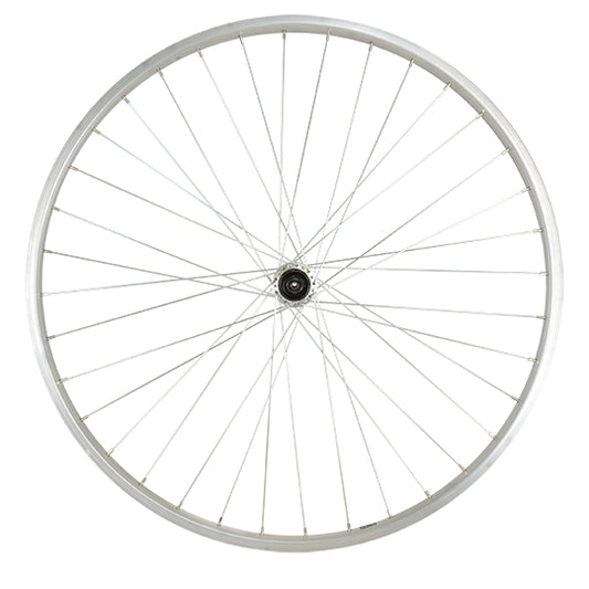 ROUE VTC 28" AR BLOCAGE K7 JANTE ARGENT MACH1 M110. MOY. SHIMANO TX500 V-BRAKE 8/9/10V 36T