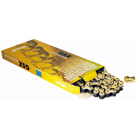 CHAINE CYCLO 415 IRIS GSX 120M RENFORCEE OR