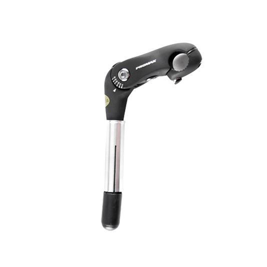 POTENCE REGLABLE PLONGEUR D22.2/25.4 L80 ALU NOIR OUVRABLE 0 A 50° (CINTRE 25.4)
