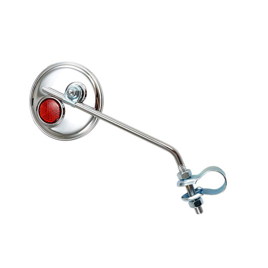 RETRO VELO CHROME A COLLIER GAUCHE/DROITE OPTIMIZ AVEC CATADIOPTRE