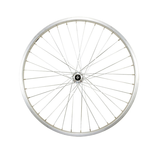ROUE VTT 24" AV BLOCAGE JANTE ARGENT MACH1 M110. MOYEU MICHE MAGNUM V-BRAKE 36T