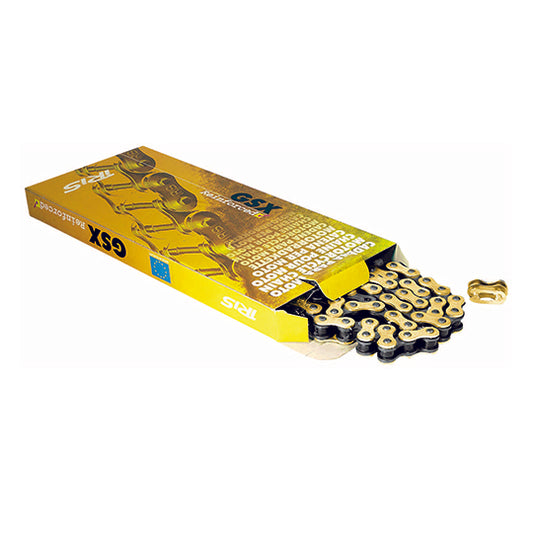 CHAINE MECABOITE 428 IRIS GSX 134M RENFORCEE OR