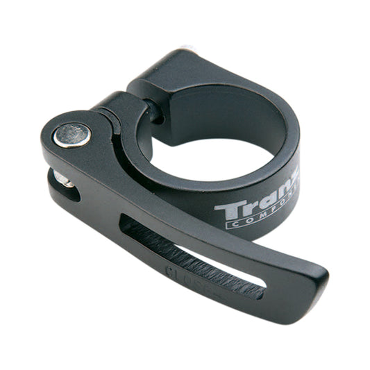 COLLIER TIGE DE SELLE VTT/VTC D34.9 MM NOIR ALU + SERRAGE RAPIDE