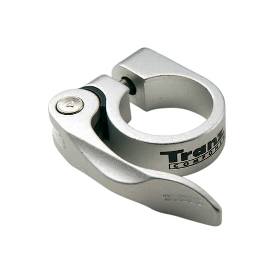 COLLIER TIGE DE SELLE VTT/VTC D34.9 MM ERGOTEC ARGENT ALU + SERRAGE RAPIDE