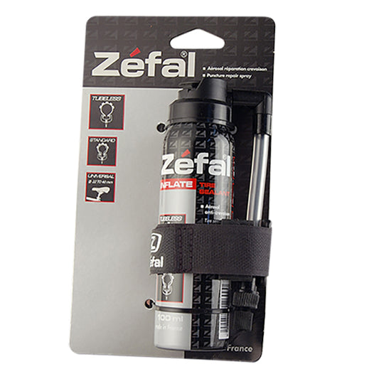 BOMBE ANTI-CREVAISON VELO ZEFAL 100ML AVEC FIXATION CADRE (BLISTER)
