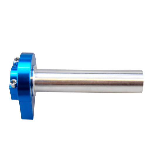 POIGNEE GAZ TUN'R ALU CNC BLEU - AVEC VIS CREUSE 10X125