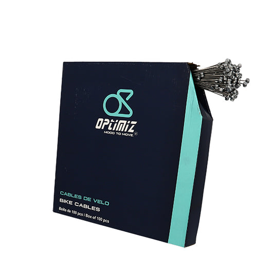 CABLE FREIN VTT/ROUTE INOX OPTIMIZ  L1.70M COMP. SHIMANO (BOITE DE 100)