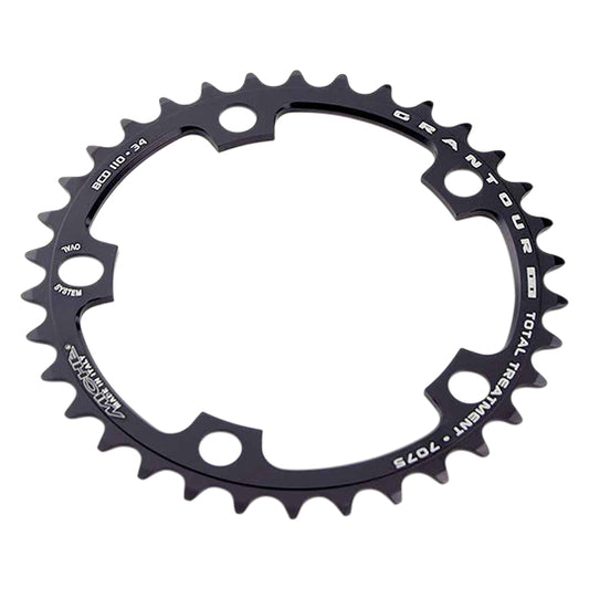 PLATEAU ROUTE DIAM 110 INTER 34DTS NOIR MICHE (TOUS MODELES) 10/9V. 5 BRANCHES