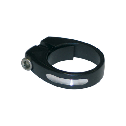COLLIER TIGE DE SELLE ROUTE D31.8 MM NOIR ALU D31.8 MM SERRAGE CHC