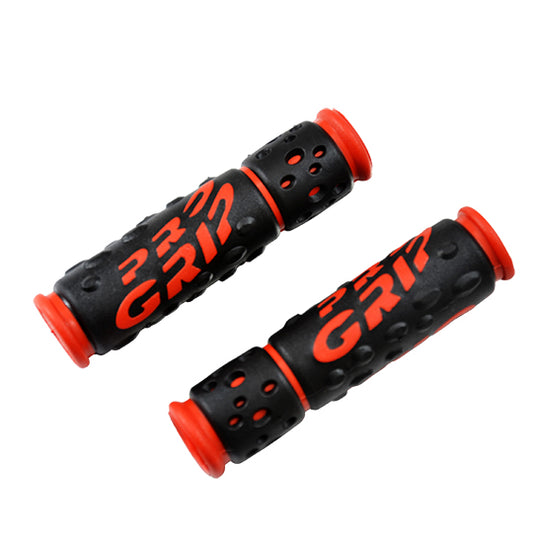POIGNEE VELO PROGRIP 953 124MM PREDECOUPE NOIR/ROUGE (PR)
