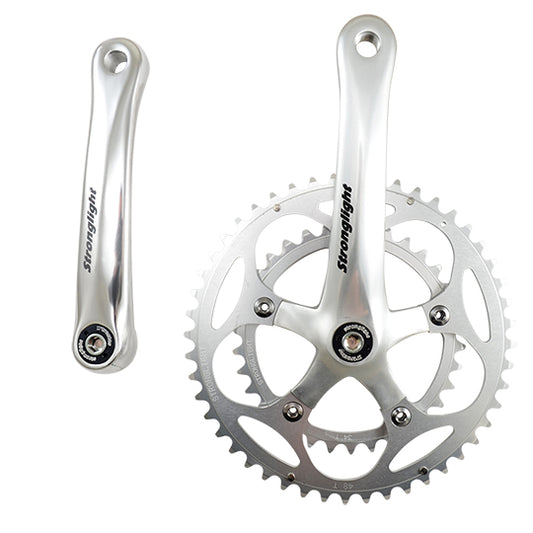 PEDALIER ROUTE COMPACT 48-34D L165 STRONG IMPACT ARGENT 9/10V