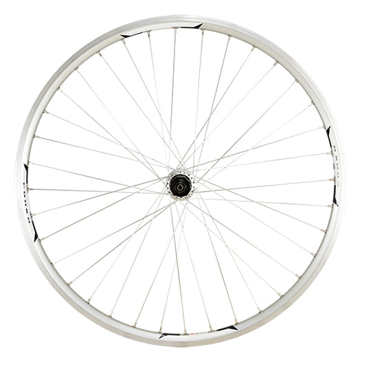 ROUE VTT 26" AR BLOCAGE K7 JANTE ARGENT MACH1 COMBO MOY.SHIM TX500 V-BRAKE 8/9/10V