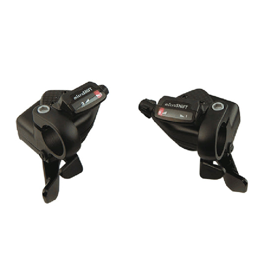 MANETTE VTT RAPID. PUSH-PULL  9X3V. COMPATIBLE SHIMANO ALU NOIR (PAIRE)