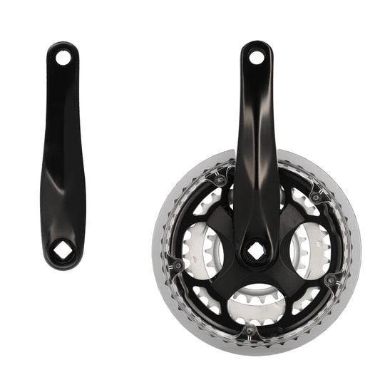 PEDALIER VTT TRIPLE 42-32-22D L170 ALU LASCO 7/8V AVEC PARE CHAINE DEMONTABLE (AXE 122)