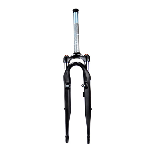 FOURCHE VTC 28" ZOOM 141 AMS SUSPENSION NOIRE FILETE 1"1/8 REGLABLE V-BRAKE+DISQUE IS