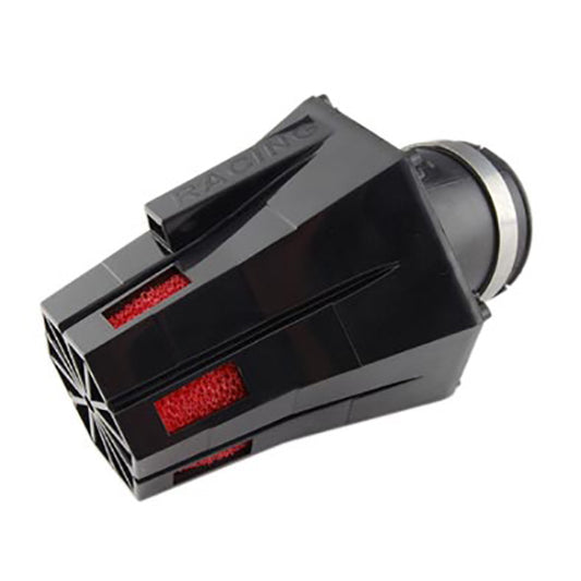 FILTRE A AIR TUN'R D28-35 EVOLUT 2 COUDE 30° CORPS NOIR/MOUSSE ROUGE