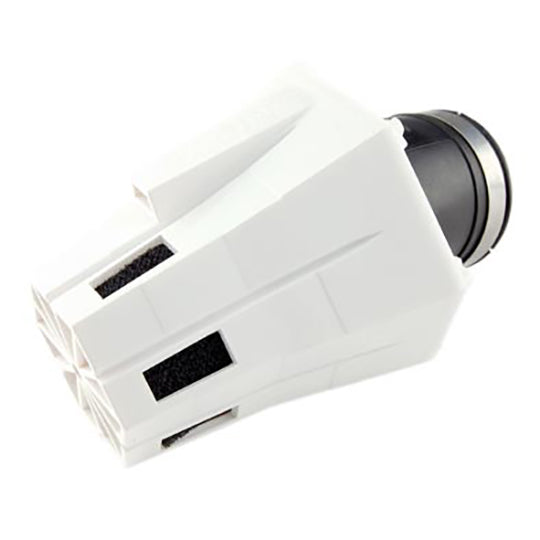 FILTRE A AIR TUN'R D28-35 EVOLUT 2 COUDE 30° CORPS BLANC/MOUSSE NOIR