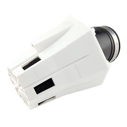 FILTRE A AIR TUN'R D28-35 EVOLUT 2 COUDE 30° CORPS BLANC/MOUSSE NOIR