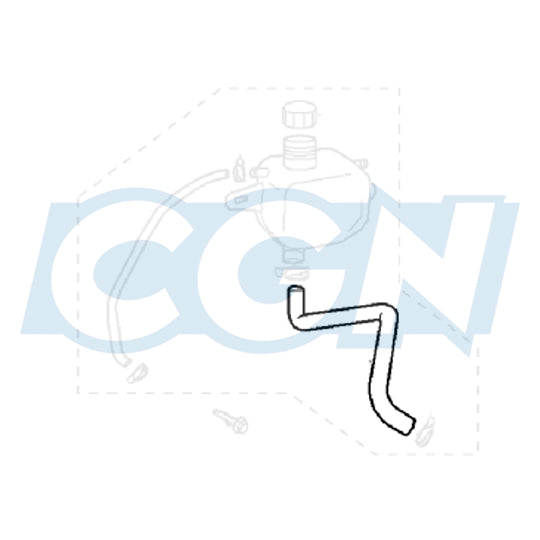 DURITE EAU MAXI SCOOTER OEM PEUGEOT SATELIS 125 (RADIATEUR->VASE)