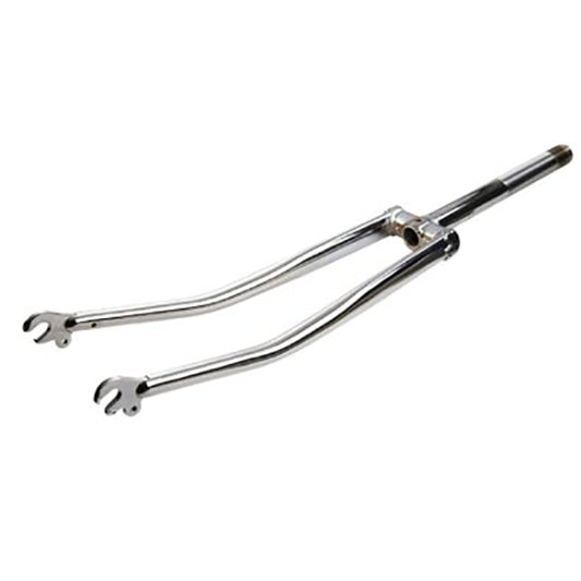 FOURCHE TRADI 650B ACIER CHROME FILETE 1" FIXATION FREIN TRADI