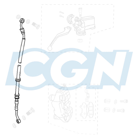 DURITE HYDRAULIQUE FREIN AV SCOOTER OEM PEUGEOT SPEEDFIGHT 3/4 2T